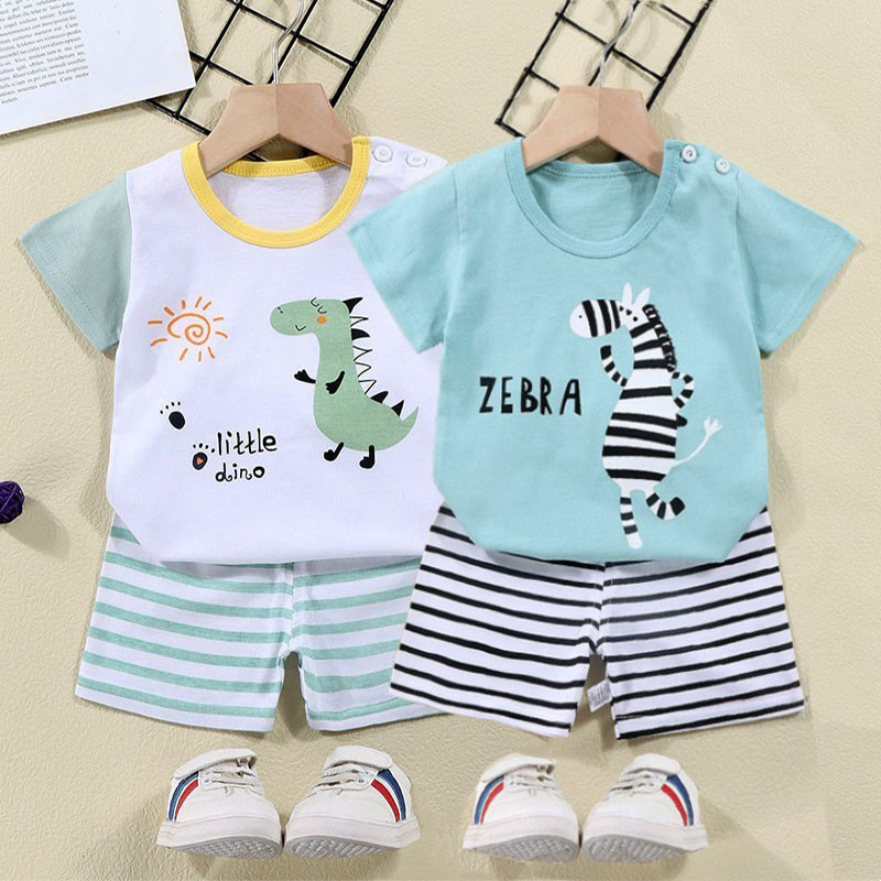 Baby Clothing Kit - Baumwolle T-shirts + Shorts 2-stück Trainingsanzug