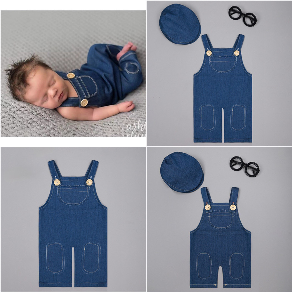 Baby Clothing Outlet - ❤️ Neugeborenen Fotografie Kleidung Denim Overalls