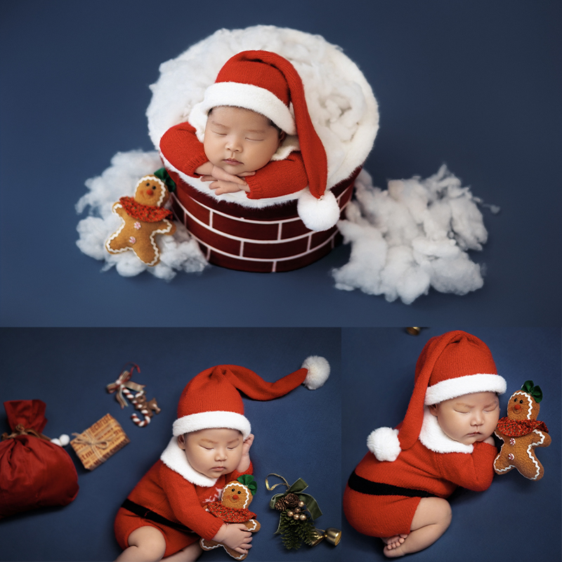 Baby Clothing Kit - Weihnachtsmann Neugeborenen Foto Kleidung Baby Weihnachten