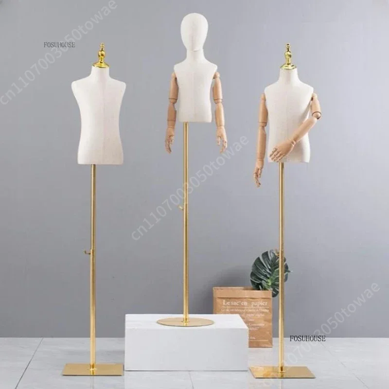 Baby Clothing Display - Kinder-Schaufensterpuppe mit Verstellbaren Armen, Flexible Kinder-Schneiderpuppe