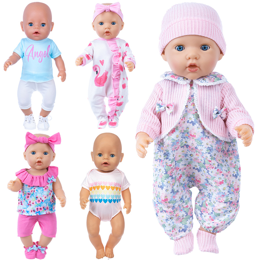 Baby Clothing Usa - Puppenkleidung für 18-Zoll-Reborn-Puppen, süßer Pyjama-Anzug für