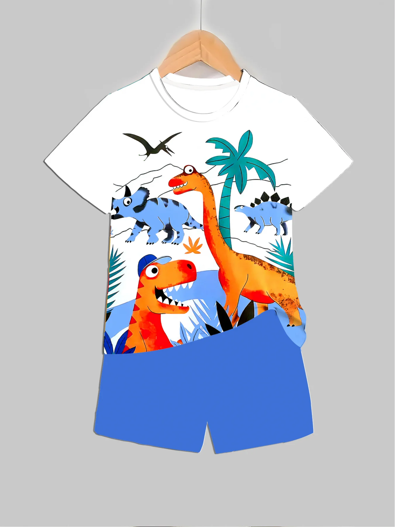 Neue Dinosaurier-bedruckte Out – Baby Clothing Usa Bewertung und Preis