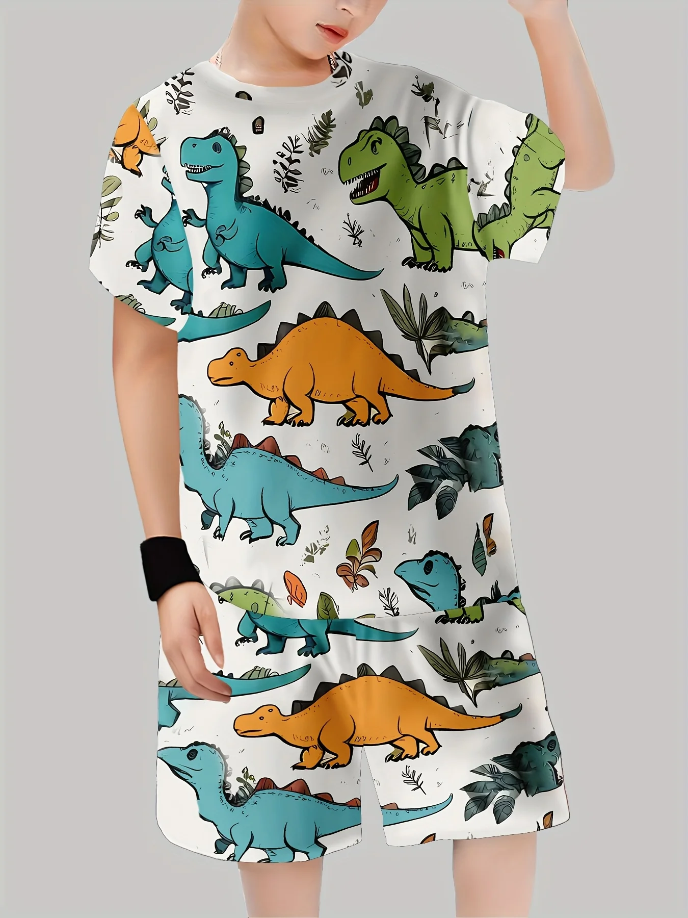 Neue Dinosaurier-bedruckte Out – Baby Clothing Usa Bewertung und Preis